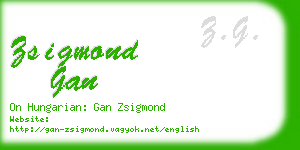 zsigmond gan business card